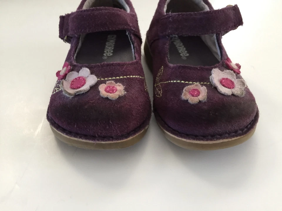 Gymboree Royal Gardens Mary Jane Girls Purple Dress Shoes Size 5 Vintage - Image 3 of 4