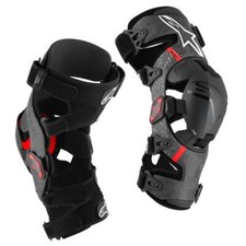 Alpinestars 2025 Supertech RK-10 Ginocchiatori al plasma nero rosso MX Quad Off Road