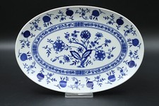 Seltmann Weiden Zwiebelmuster Servierplatte weiß / blau Porzellan 31,5 x 21,5 cm