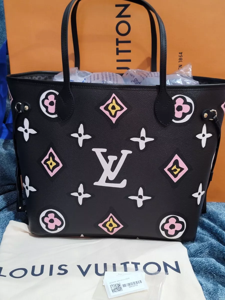 Louis Vuitton Neverfull MM all-over flowers canvas