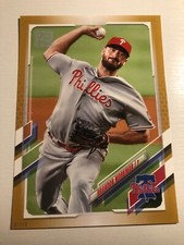 2021 Topps Series 1 Jumbo 5x7 Gold 07/10 Brandon Workman Phillies 160