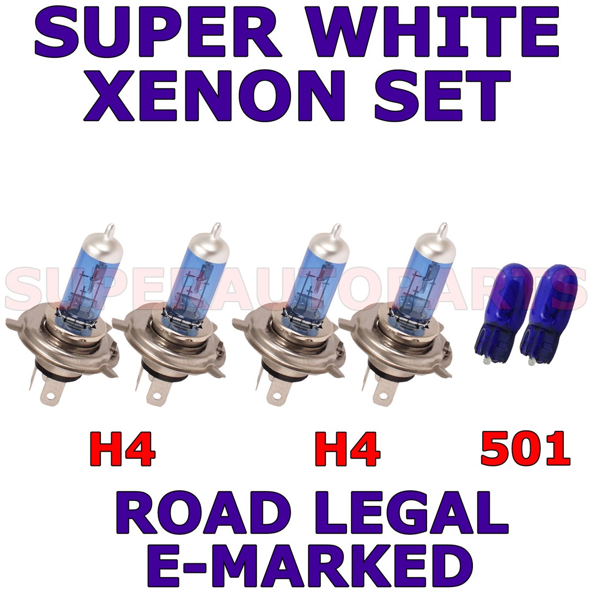 FITS CITROEN ZX REFLEX ADVANTAGE 1991-1998 SET H4 501