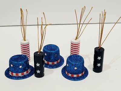 Patriotic 4th Of July Table Scatter Uncle Sam Memorial Firecracker Bowl Filler 