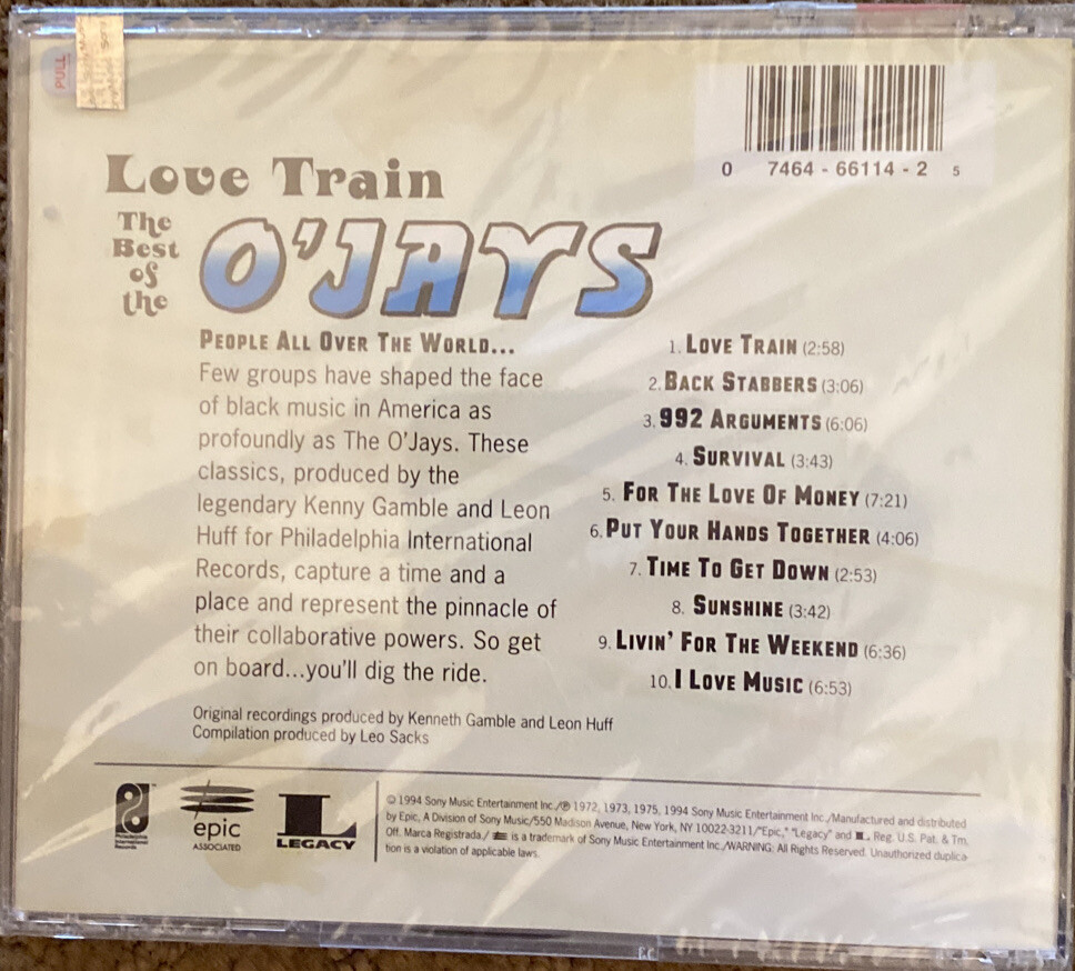 Love Train: The Best of the O'Jays by The O'Jays (CD, Aug-1994