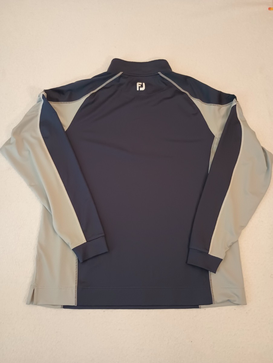 Pull-over De Golf FootJoy Homme 1/4 Zip - Taille S - Gris/bleu PGA (très Bon état)