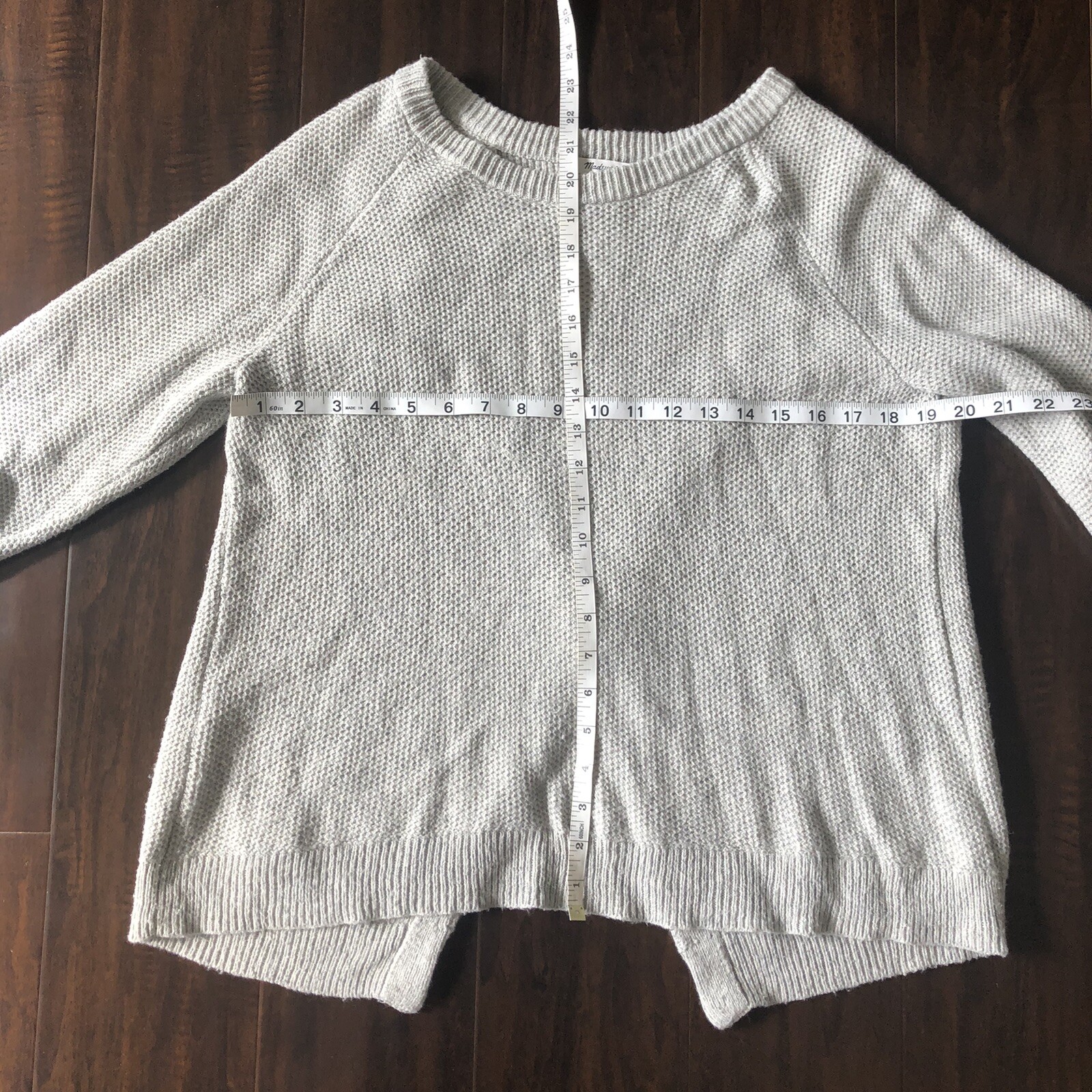 Madewell Province Cross Split Back Pullover Size:M - image 7