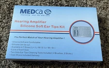 NEW MedCa Hearing Amplifier Silicone Soft Ear Tips Kit (39 Pieces)