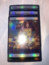 magic the gathering TMNT Swamp 0255 Foil X3