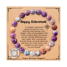 Retirement Gifts for Her Compass Bracelets for Women Going Away Farewell Gifts F