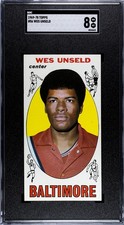 1969-70 Topps - Wes Unseld #56 SGC 8 No PSA Centered Sharp beauty+