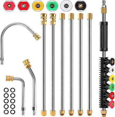 10 Pack 9 FT Gutter Cleaning Tools from the Ground, Pressure Washer Gutter Clean