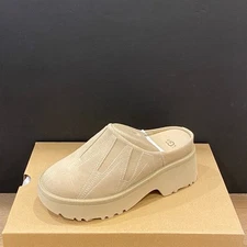 UGG Women's New Heights Sunwave Mustard Seed Clog Shoes Flats Multi Size NEW