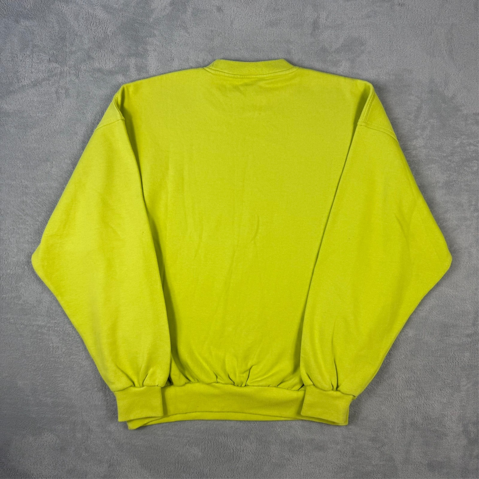 Vintage Reebok Essentials 2000's Y2K Lime Green Oversized XL Pullover Sweatshirt image 8