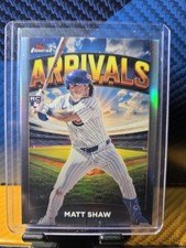 2025 Topps Finest Arrivals Matt Shaw #A-29 (RC)