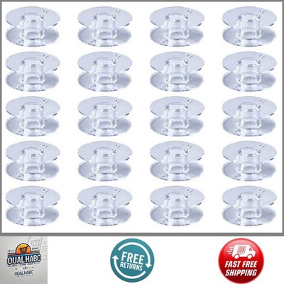 20 Pack SA156 Bobbins for Brother Sewing Machine Transparent Plastic Bobbin Set