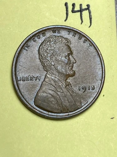 1915-P Lincoln Wheat Cent — photo from the most recent tracked eBay sale