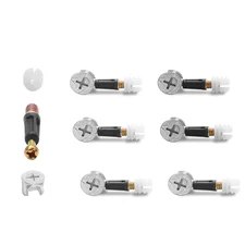 24 Set 35Mm Cam Screw Cam Dowel for Furniture Connecting, 3 in 1 Cam Lock Nut Se