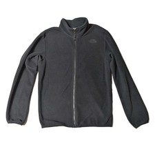 The North Face Boys Fleece Jacket Black Size L 14/16 Full Zip Liner