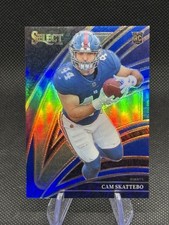 2025 Panini Select Cam Skattebo Club Level Blue /99 RC Giants Color Match