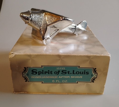 Vintage Avon Spirit of St Louis Windjammer After Shave 6 oz Bottle W/ Box - FULL - Picture 6 of 9