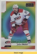 2017-18 O-Pee-Chee Platinum Rainbow Color Wheel Justin Faulk #138 READ kr0