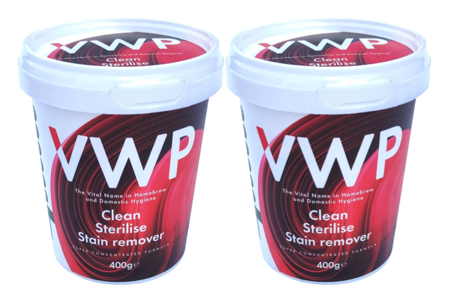 2 x VWP 400g Cleaner Steriliser Wine Beer Cider Making For Home Brew Equipment