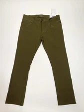 Kenneth Cole Pants Mens 38x32 Olive Green Slim Fit Chino Stretch Tech Pant NEW