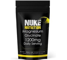 Magnesium Glycinate Capsules 1200mg High Strength Tiredness Fatigue PMS x 60 0.11 per thousand milligrams