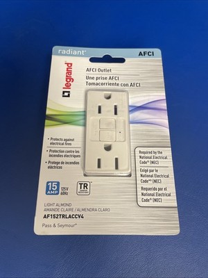 NEW Pass & Seymour Legrand 15A 125V Tamper Resistant AFCI Outlets