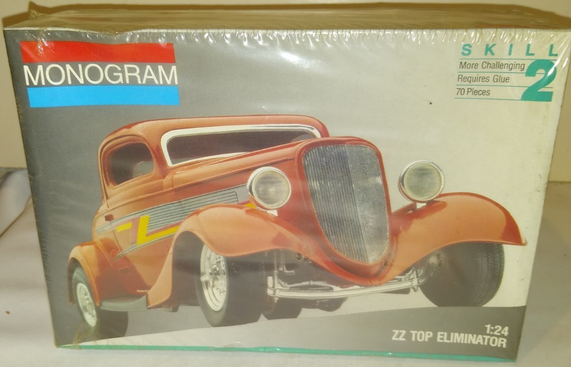 Vintage 1985 Monogram ZZ Top 1933 Ford Eliminator Hot Rod 1/24