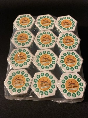 Tiger Balm White Ointment Effective Relief From Headache 12 PACK 21 ml EXP 01/29
