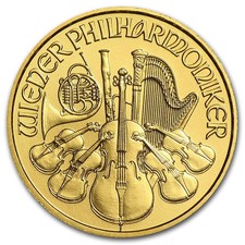 1/10 oz Austrian Gold Philharmonic Coin (Random Date) 5221.30 per troy oz