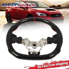 Real Carbon Fiber Steering Wheel For Subaru Sti Wrx S209 2015-20