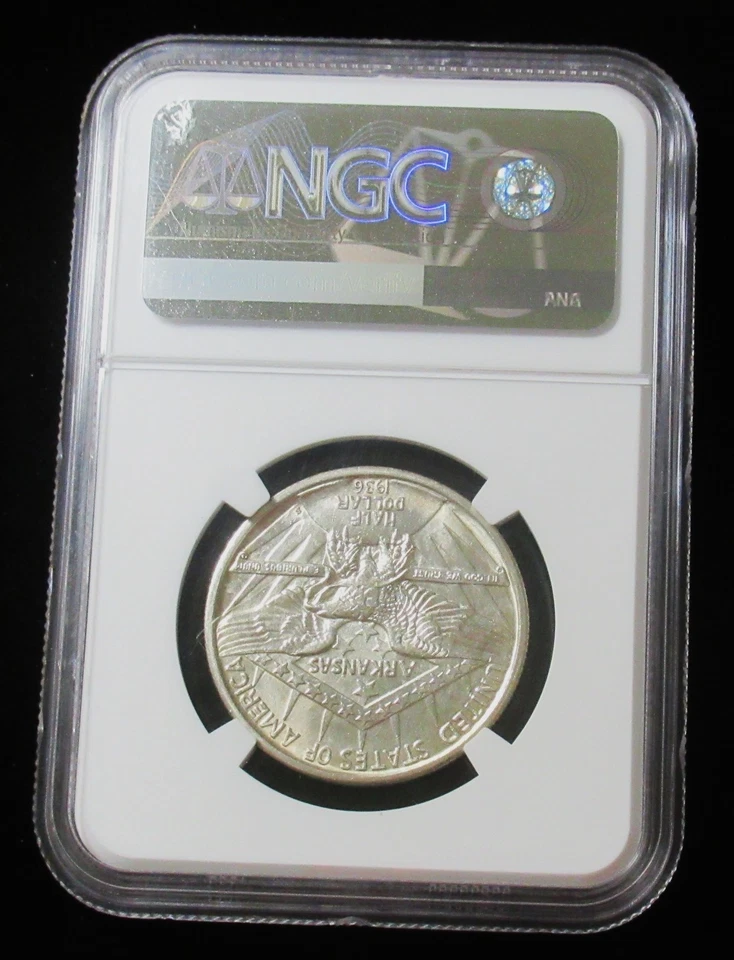 1935-S 50C Arkansas MS65 NGC Mintage 5,506 - Image 4 of 4