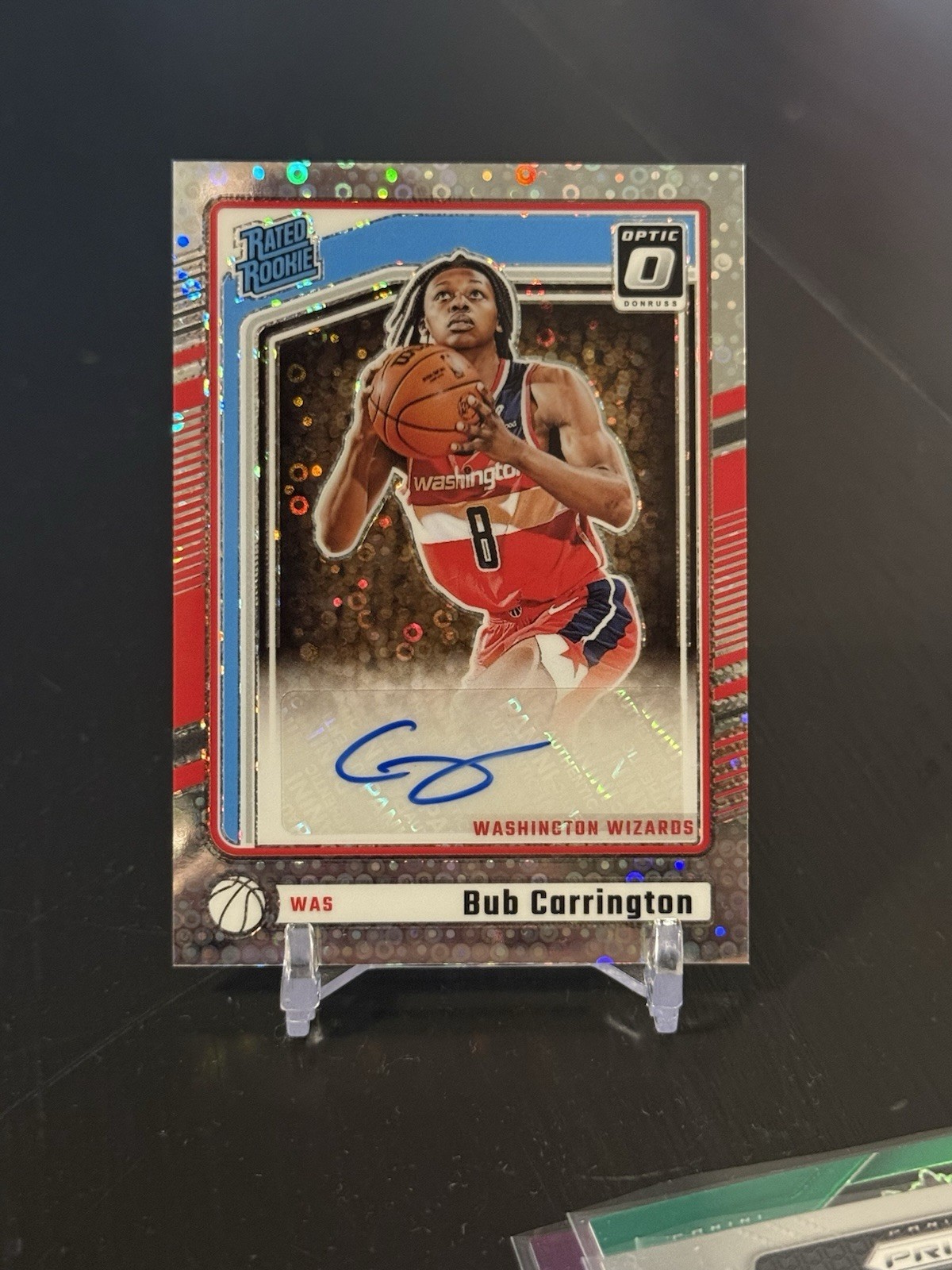 2024-25 Donruss Optic Bub Carrington Rated Rookie Auto Fast Break Disco J519