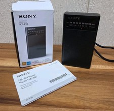 Discontinued Analog Sony ICF-P26 Portable Pocket FM/AM Radio W/ Speaker WORKS