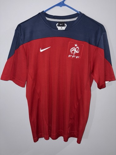 Nike France Soccer Jersey Youth M Red French Football Training Kit