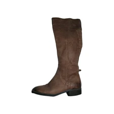 Vince Camuto Patamina Leather Riding Boots Women’s Size 8 US Knee High Brown 