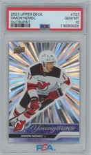 2024-25 Upper Deck young guns outburst PSA10 Simon Nemec PSA 10 New Jersey