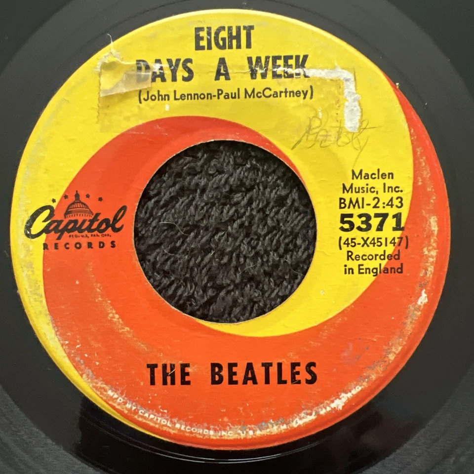 The Beatles  Eight Days A Week / I Don't Want To Spoil The Party 7'' US VG VIDEO - Image 3 of 4