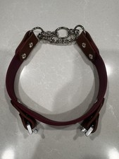 Luxury Martingale Dog Collar No Pull Design Stainless Steel Chain w/tag bracket