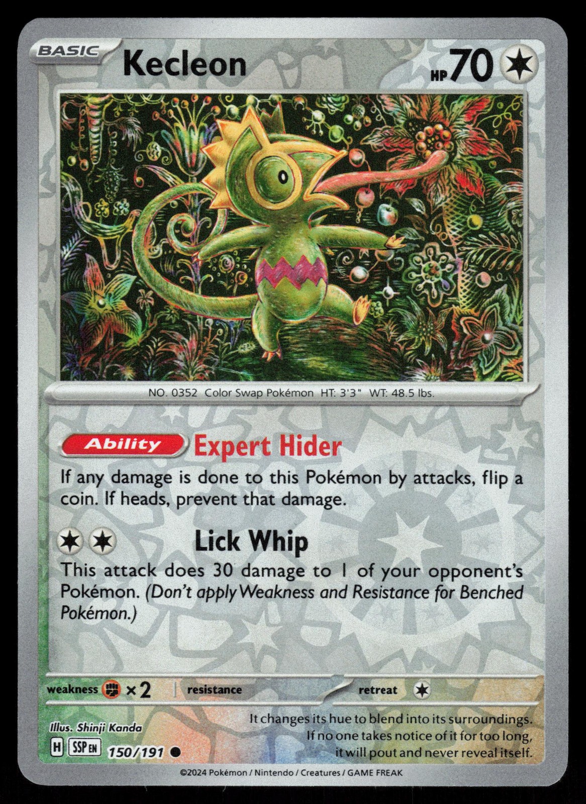 Kecleon 150/191 Reverse Holo Pokemon Surging Sparks NM