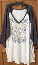 TORRID TEE SHIRT REGLAN TEE TOP T SHIRT BLOUSE 5 5X 5XL 28 NEW