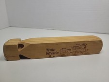 Vintage Wooden Train Whistle 8"