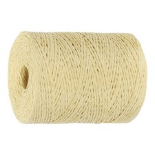 Natural Cotton Raffia Yarn 328Yard Crafts Raffia Ribbon Crochet Yarn Khaki