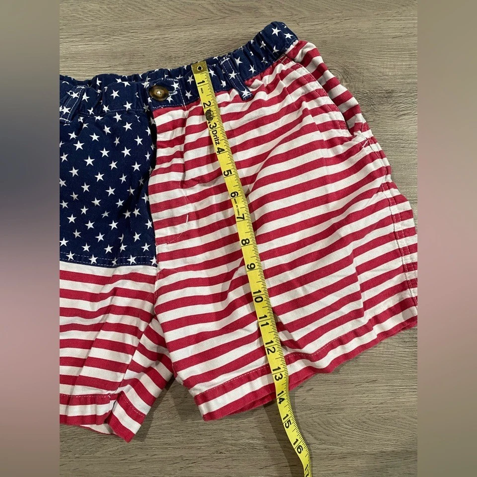 Chubbies Red and White Swim Trunks American Flag Design MERICAS 7" Inseam Cotton - Изображение 4 из 4