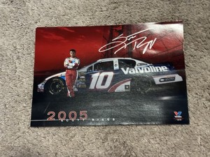 Scott Riggs 2005 Valvoline #10 NASCAR Signed 8x10 Promo Photo Autograph