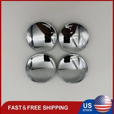 4pcs 68mm Universal Car Wheel Tire Center Hub Cap Sticker Plastic Plating Cover
