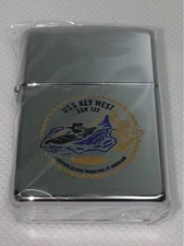 Zippo USS Key West USS722 Submarine Collectible Used