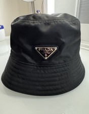 PRADA Re-Nylon Black Lightweight Logo Bucket ...